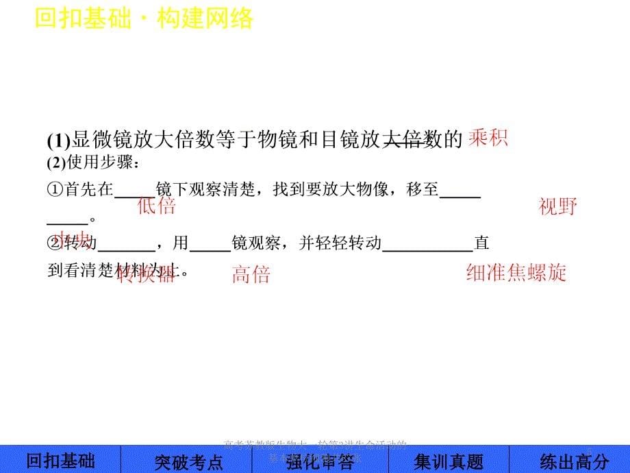 高考苏教版生物大一轮第3讲生命活动的基本单位细胞共87张课件_第5页