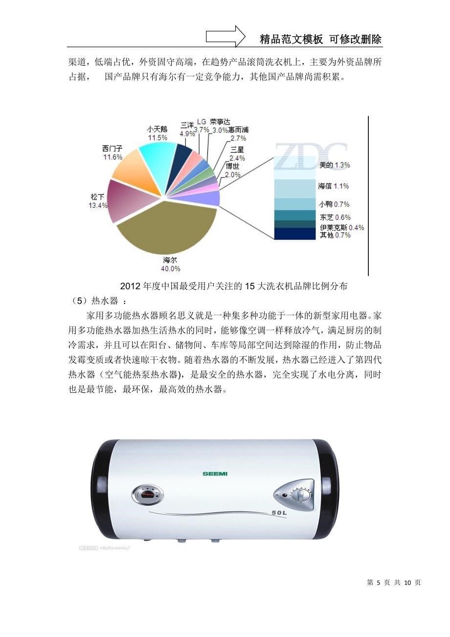 家电行业分析_第5页