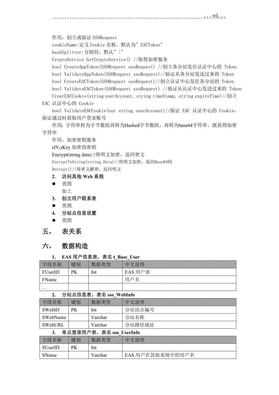 关于sso单点登录概要设计说明书_第5页