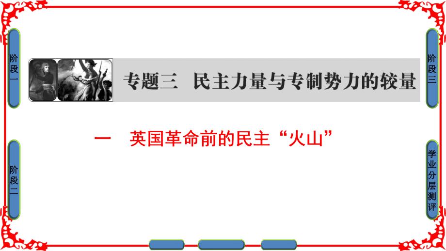 高中历史 专题3 民主力量与专制势力的较量 1 英国革命前的民主“火山”课件 人民版选修2_第1页