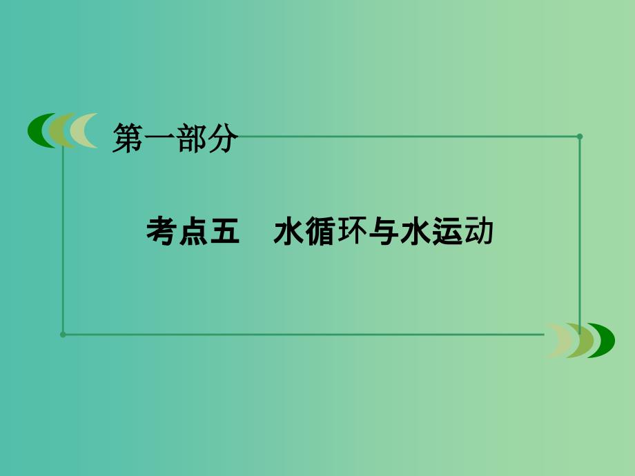 高考地理二轮复习 第一部分 微专题强化练 考点5 水循环与水运动课件.ppt_第3页