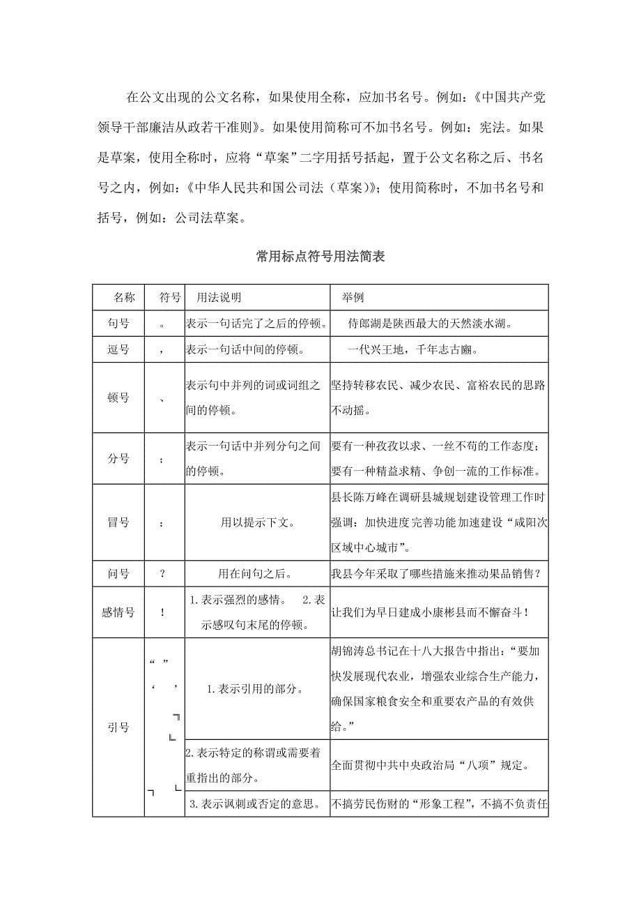 公文中的标点符号正确用法_第5页