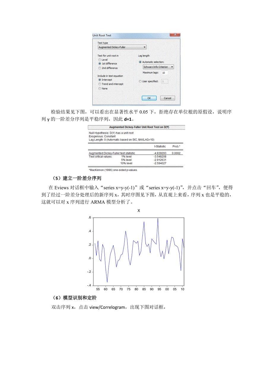 实验指导书ARIMA模型建模与预测_第5页