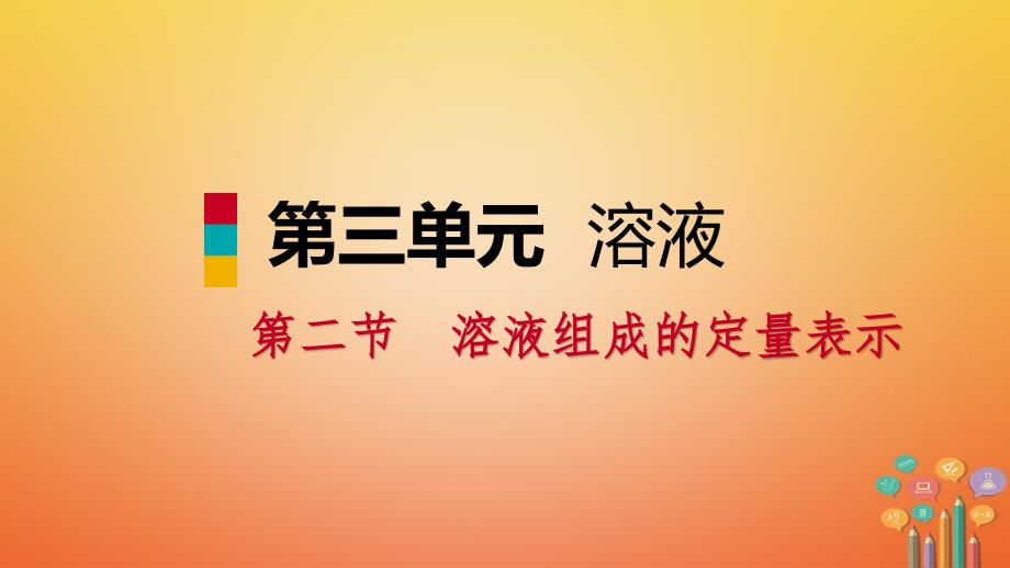 2018年秋九年级化学上册 第三单元 溶液 3.2 溶液组成的定量表示课件 （新版）鲁教版_第1页