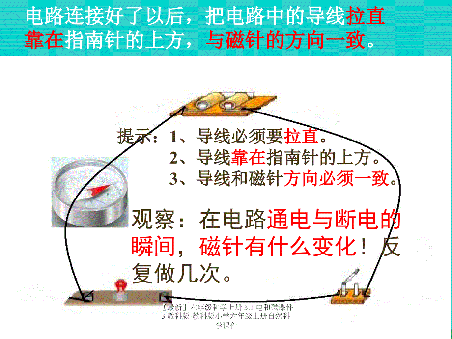 最新六年级科学上册3.1电和磁课件3教科版教科版小学六年级上册自然科学课件_第4页