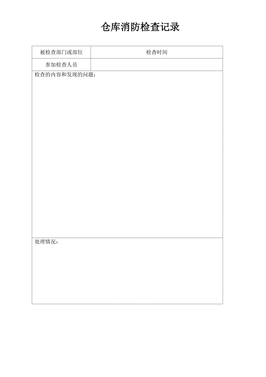 仓库消防安全检查记录_第3页