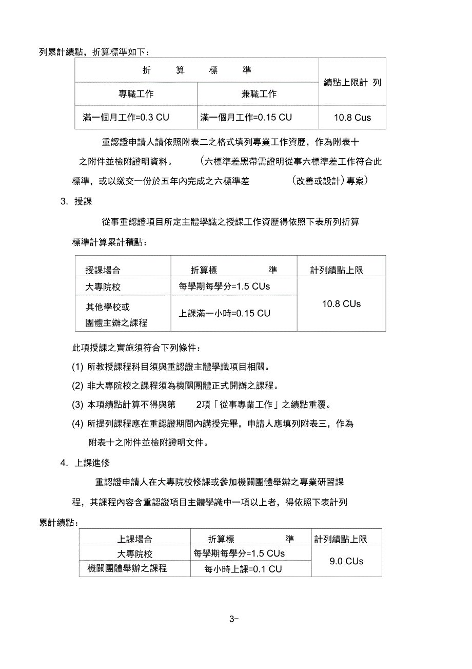 中华民国品质学会专业资格重认证办法._第3页