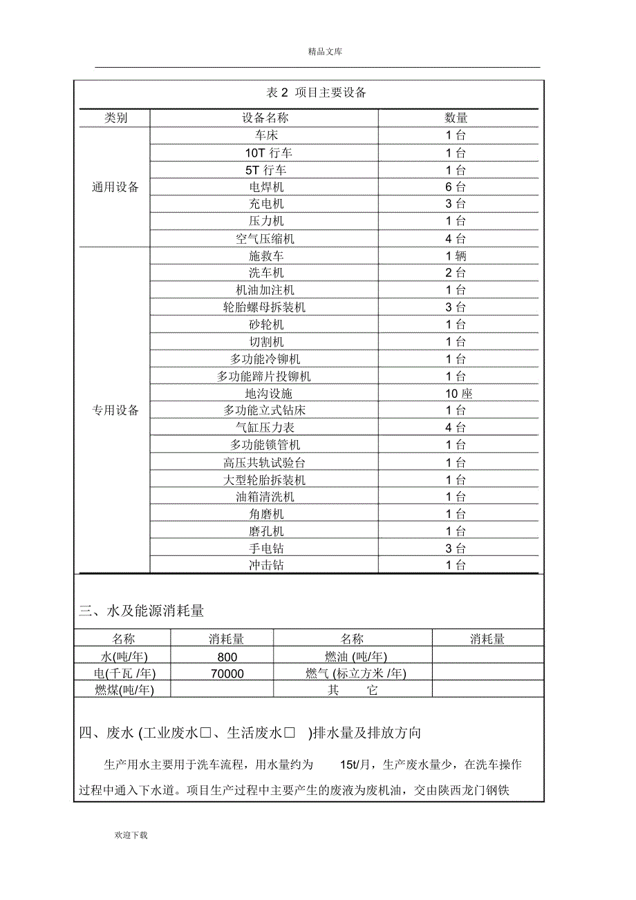 汽车修配厂环境影响登记表_第3页