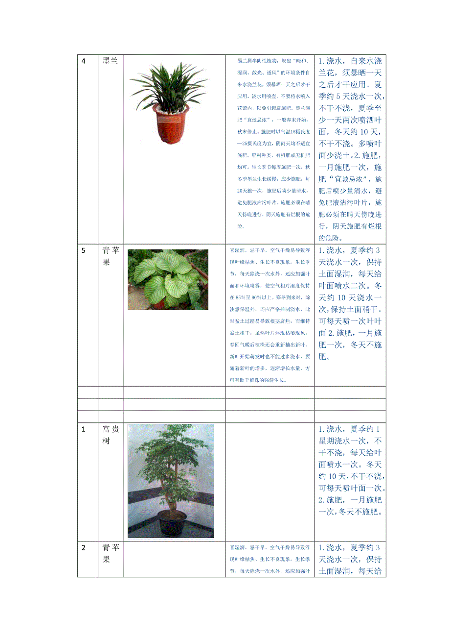 公司植物养护说明_第4页