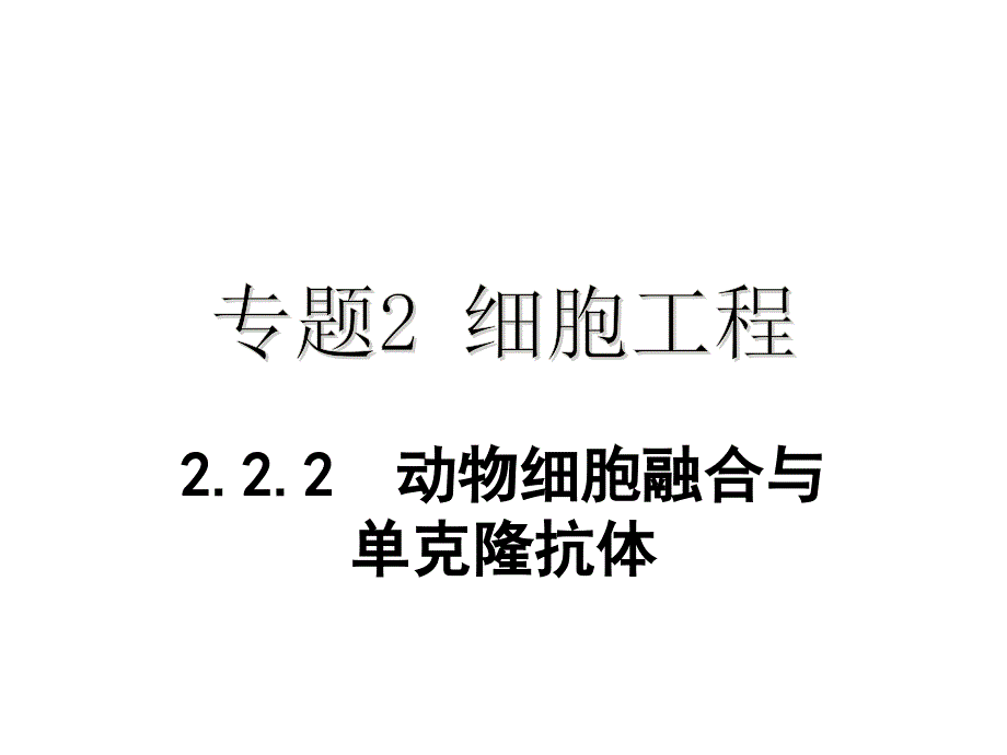 动物细胞融合与单克隆抗体课件上课_第1页