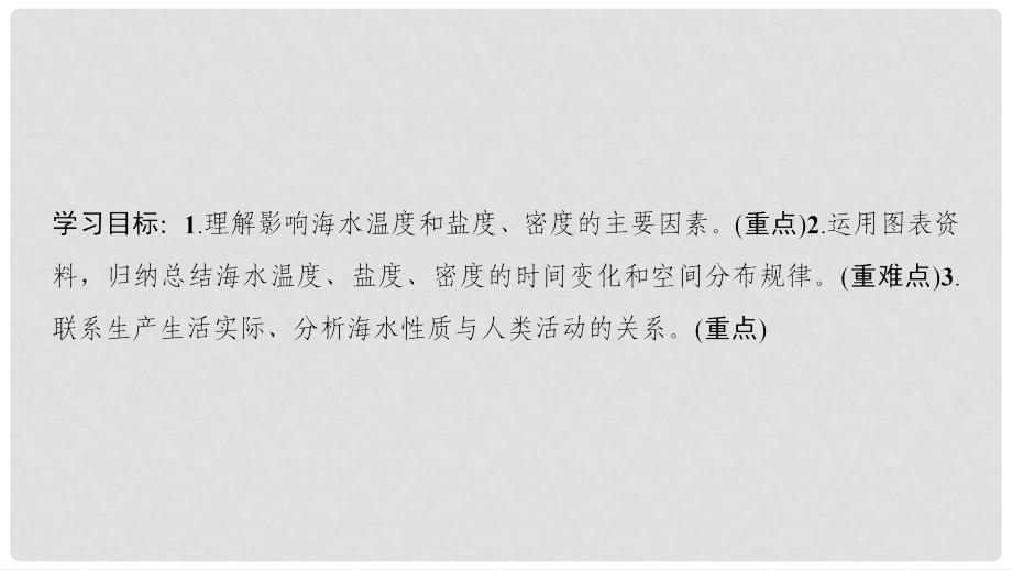 高中地理 第3章 地球上的水 附2 海水性质与运动课件 必修1_第2页