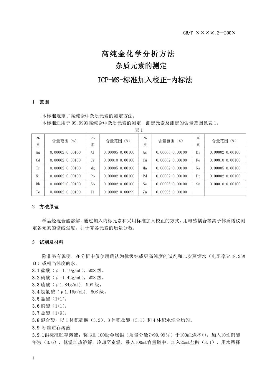 高纯金化学分析方法_ICP-MS法_第3页