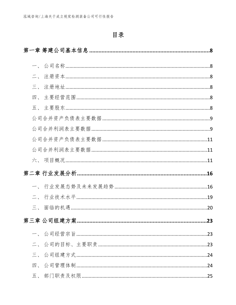 上海关于成立视觉检测装备公司可行性报告_第2页