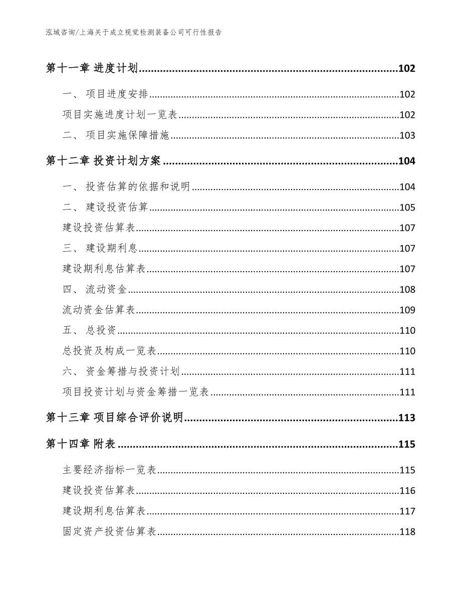 上海关于成立视觉检测装备公司可行性报告_第5页