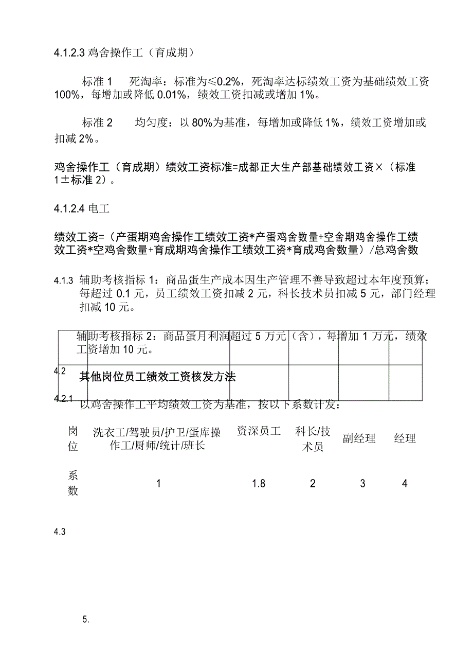 商品蛋鸡场员工绩效考核办法_第3页