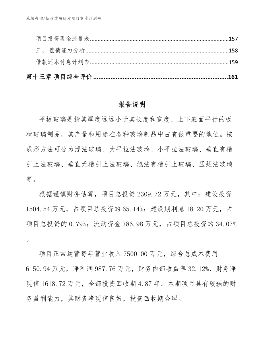 新余纯碱研发项目商业计划书_第5页