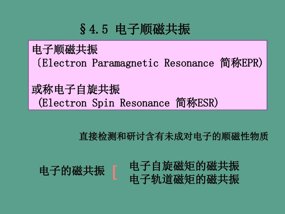 电子顺磁共振ppt课件_第1页