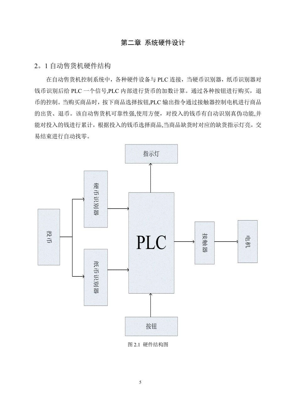 基于PLC的自动售货机控制系统的设计.doc_第5页