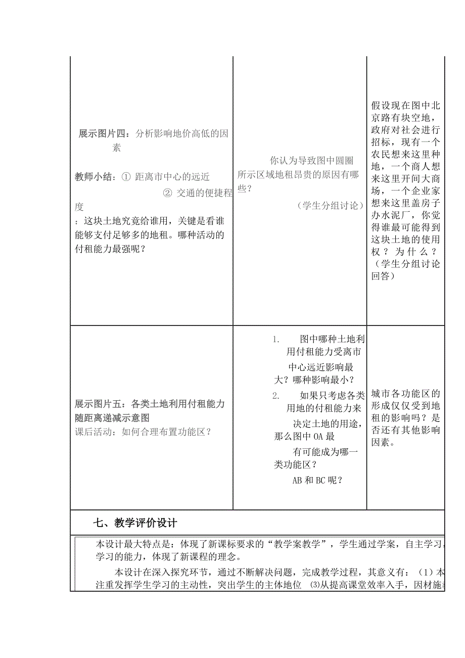 城市空间结构教学活动设计_第4页