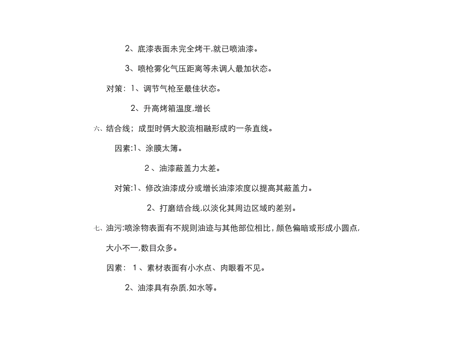 喷涂中常见不良现象及改善对策_第4页