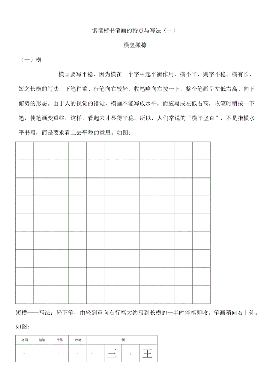 钢笔楷书字帖直接打印练习_第1页