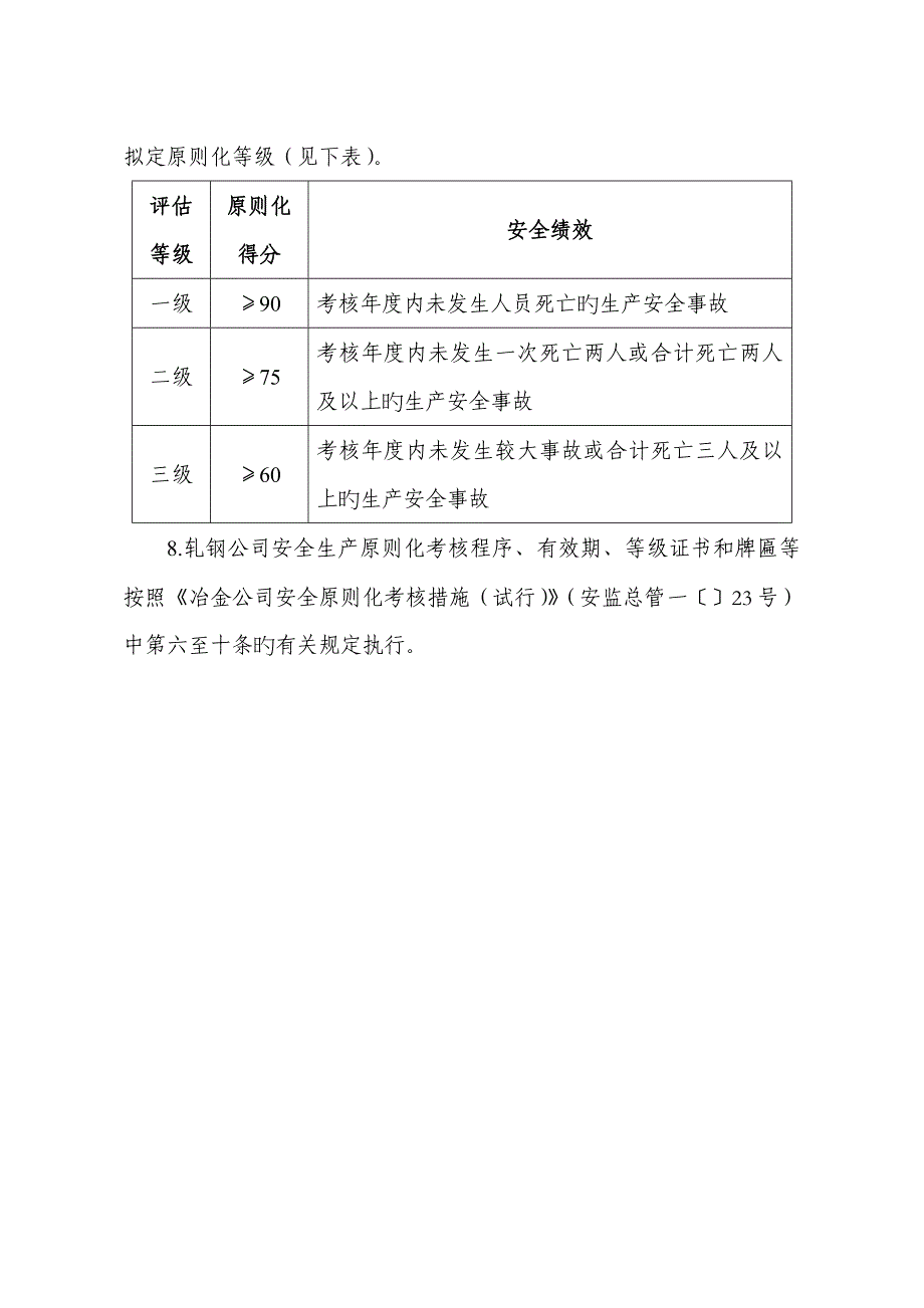 冶金企业安全生产标准化评定标准轧钢考评说明_第2页