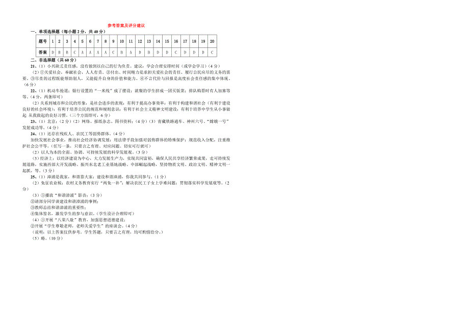 ((人教版))[[初三政治试题]]九年级思想品德模拟检测试题.doc_第3页