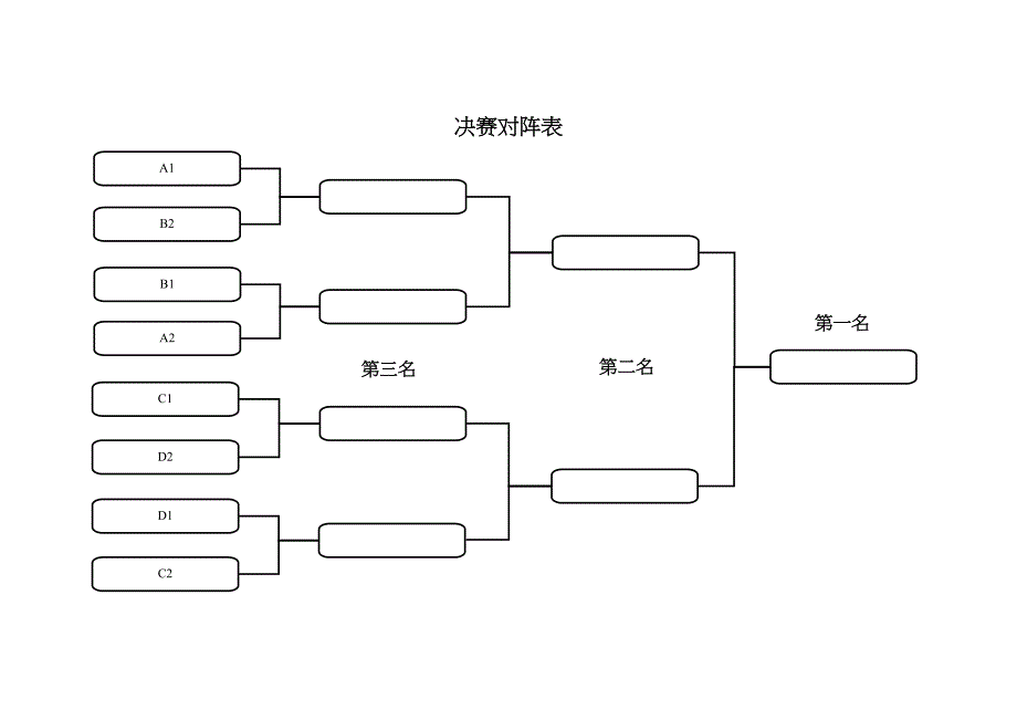 羽毛球比赛对阵表模板_第3页