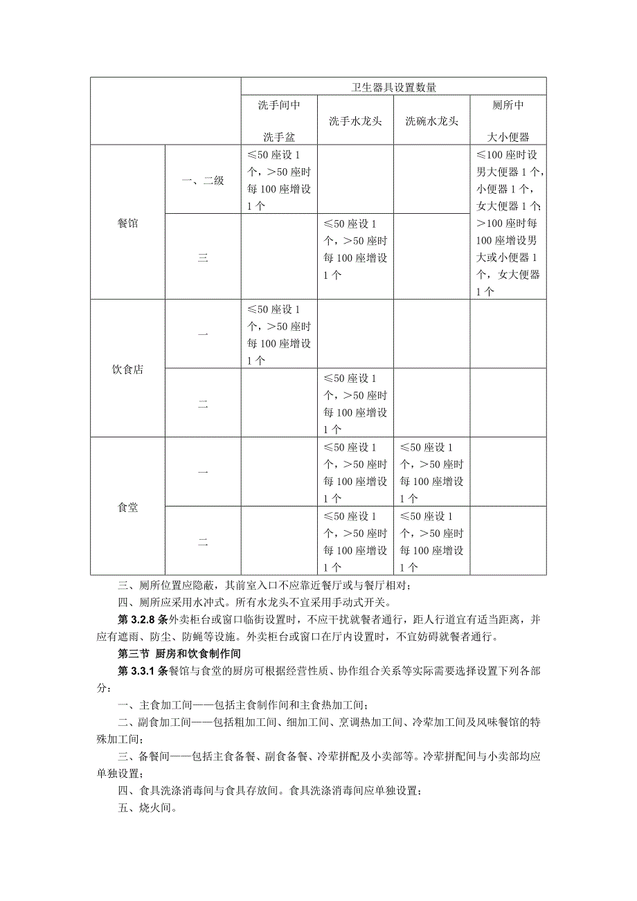 餐饮建筑设计规范_第3页