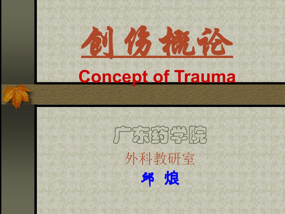 创伤概论_第1页