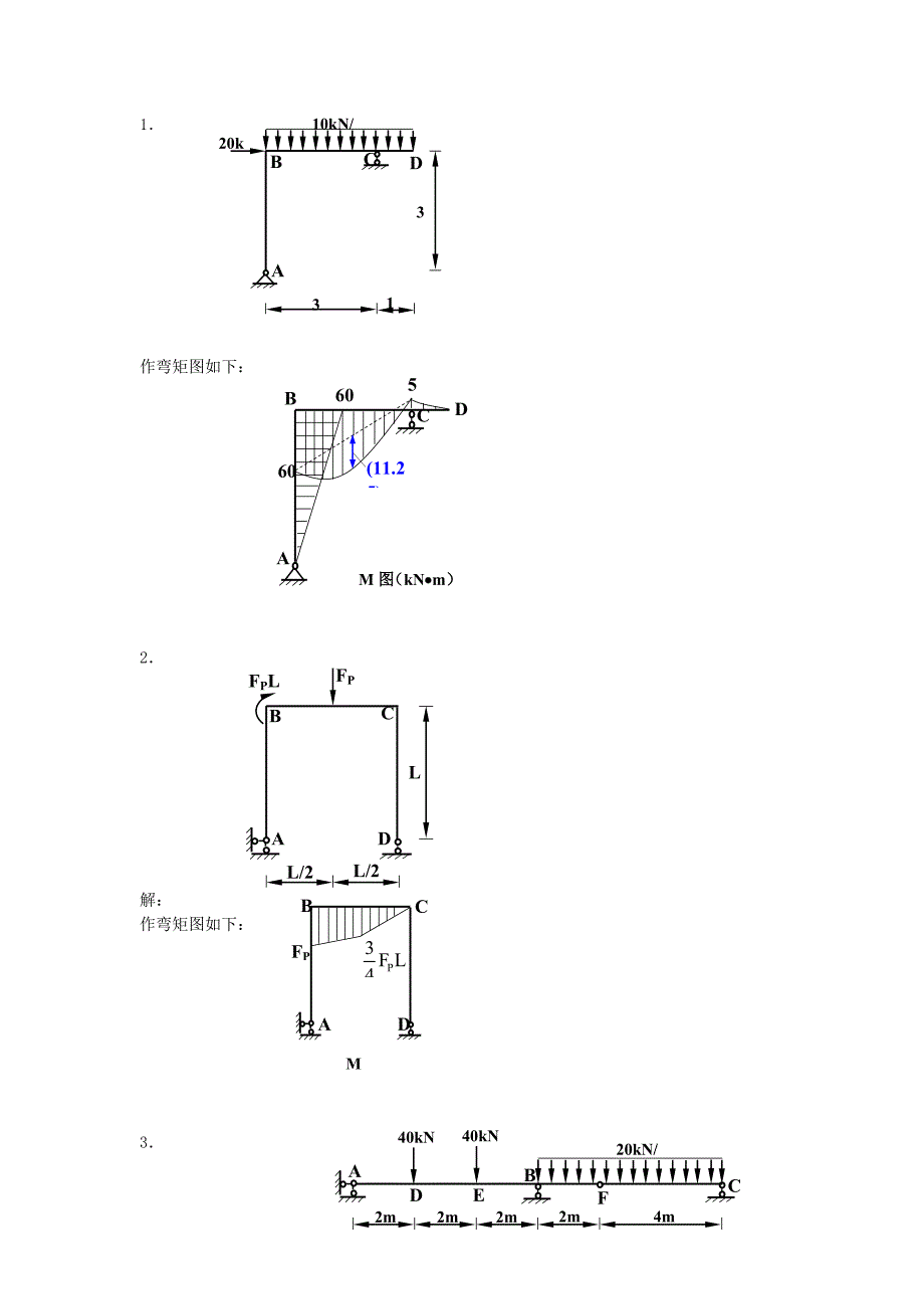 电大土木工程力学形成性考核册[带答案]小抄参考_第4页