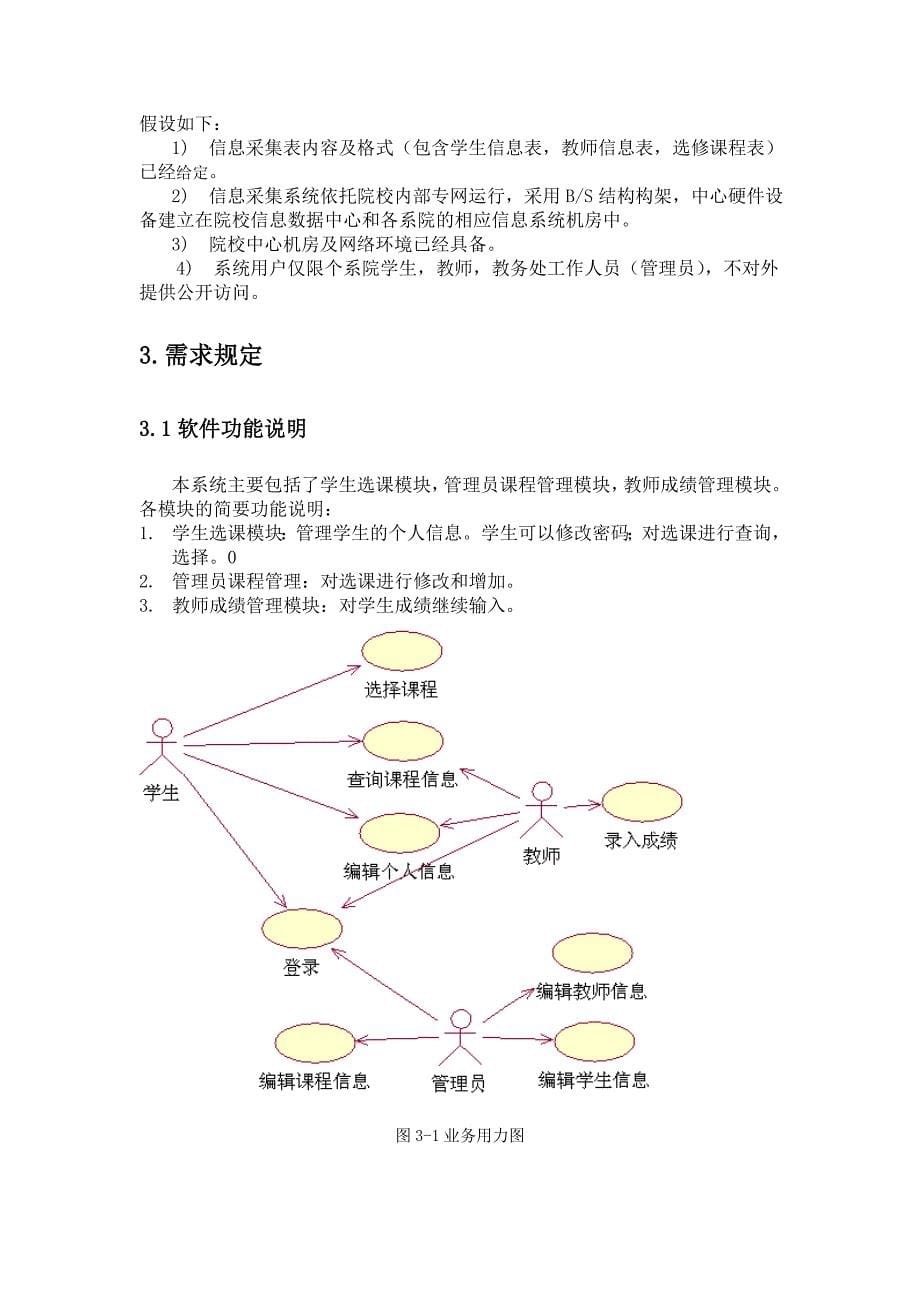 学生选课系统需求分析_第5页