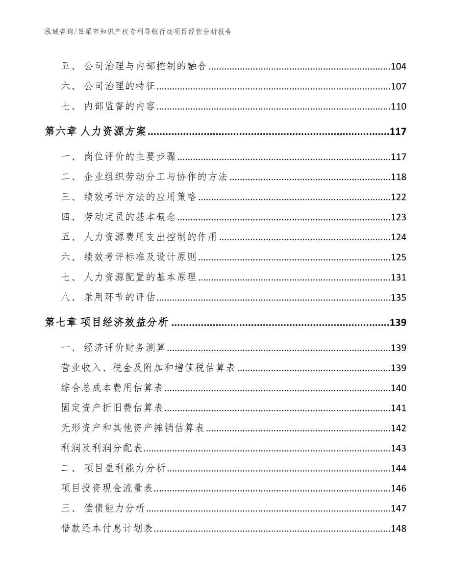 吕梁市知识产权专利导航行动项目经营分析报告模板_第5页