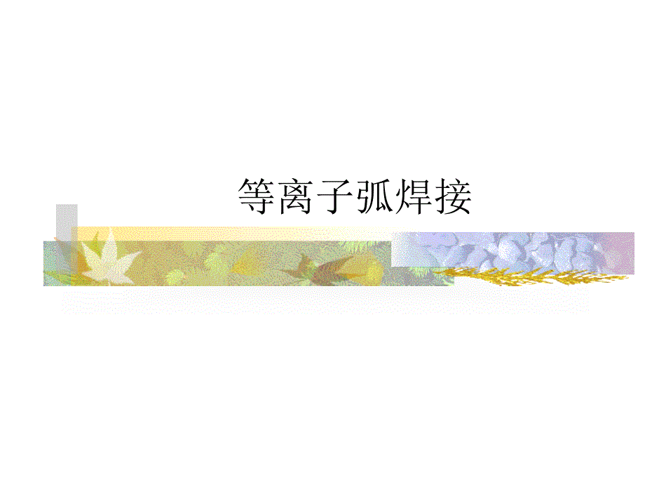 等离子弧焊方案课件_第1页