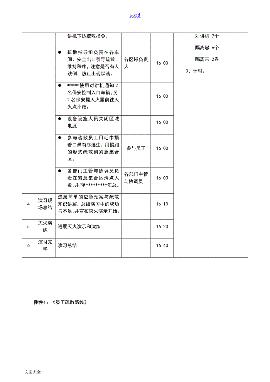 公司消防疏散演习方案设计设计_第3页