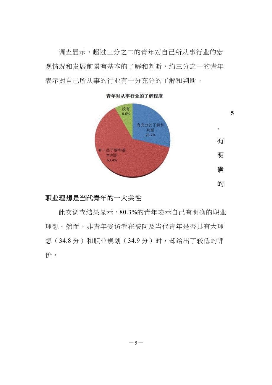 人民网“当代中国青年价值观”调查报告_第5页