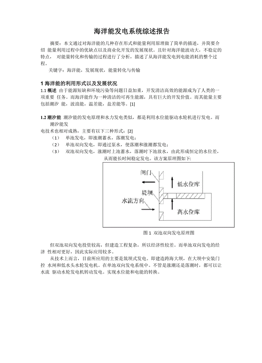 海洋能发电原理及系统概述_第1页