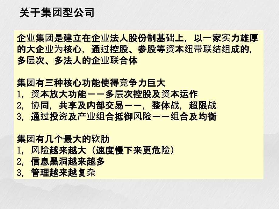 华彩咨询27年成都通德集团管控培训教案教案_第5页