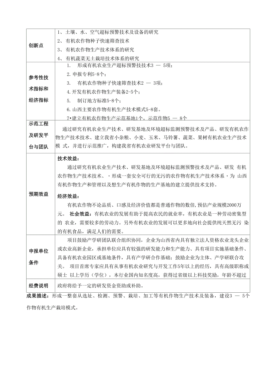 山西重点研发计划农业领域信息表_第4页