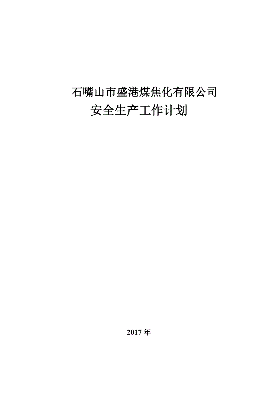 各级组织安全生产工作计划_第1页