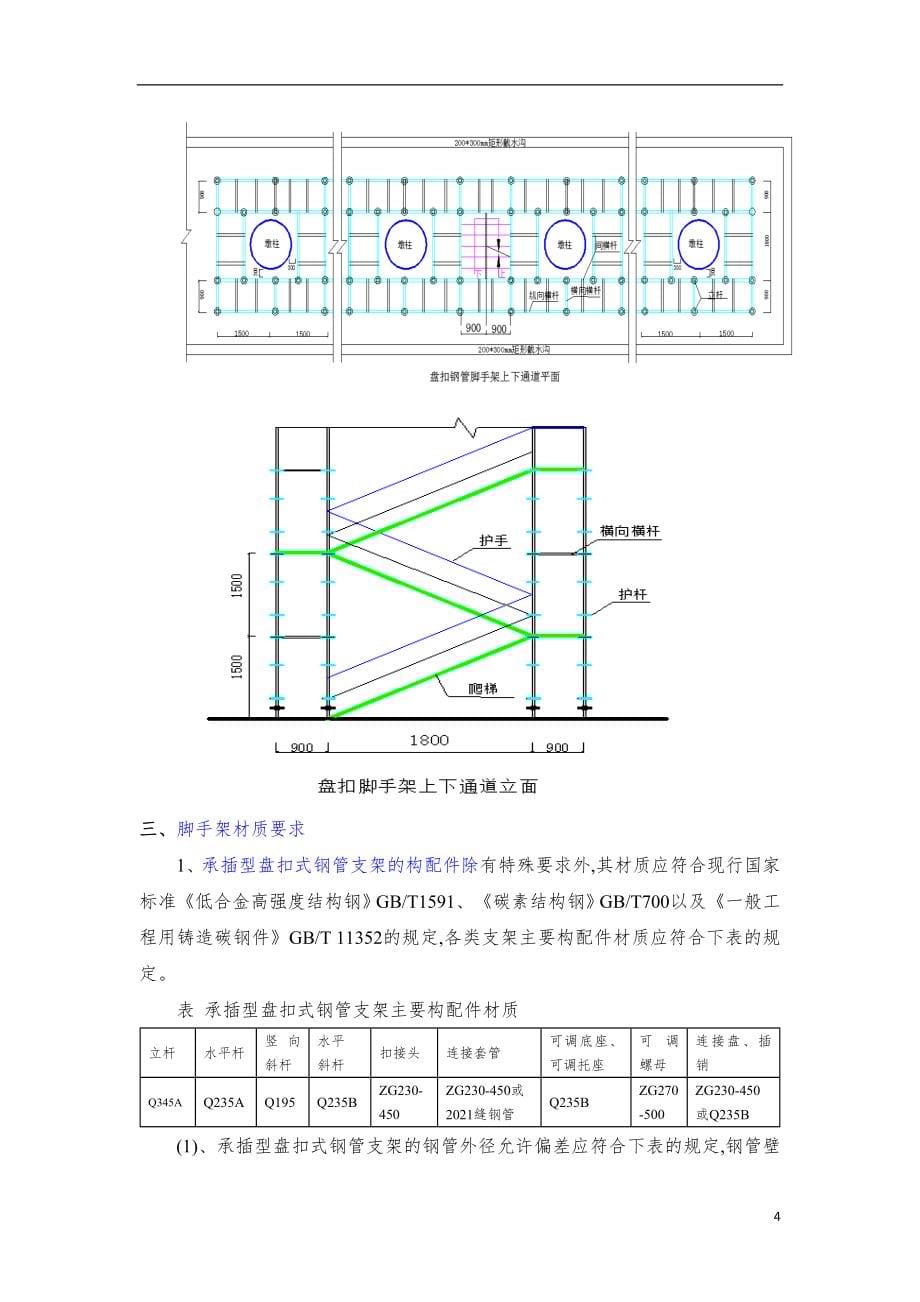 重庆高速公路工程盘扣脚手架搭设专项施工方案范本_第5页