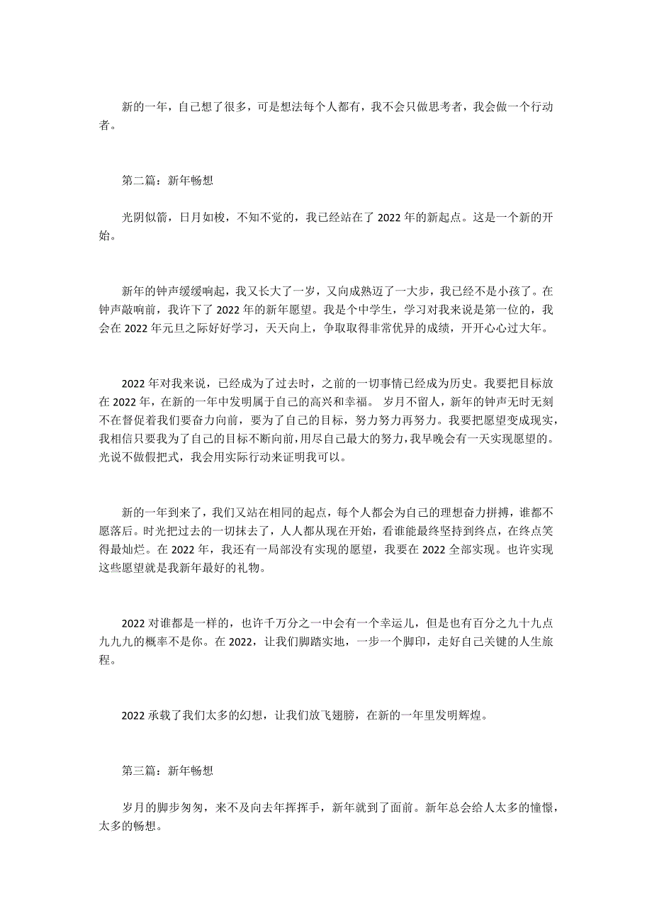 2022年新年畅想作文600字_第2页