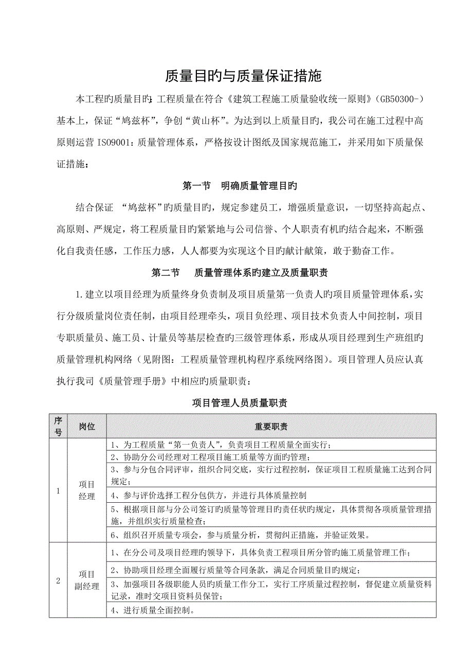 优质建筑关键工程质量目标_第1页