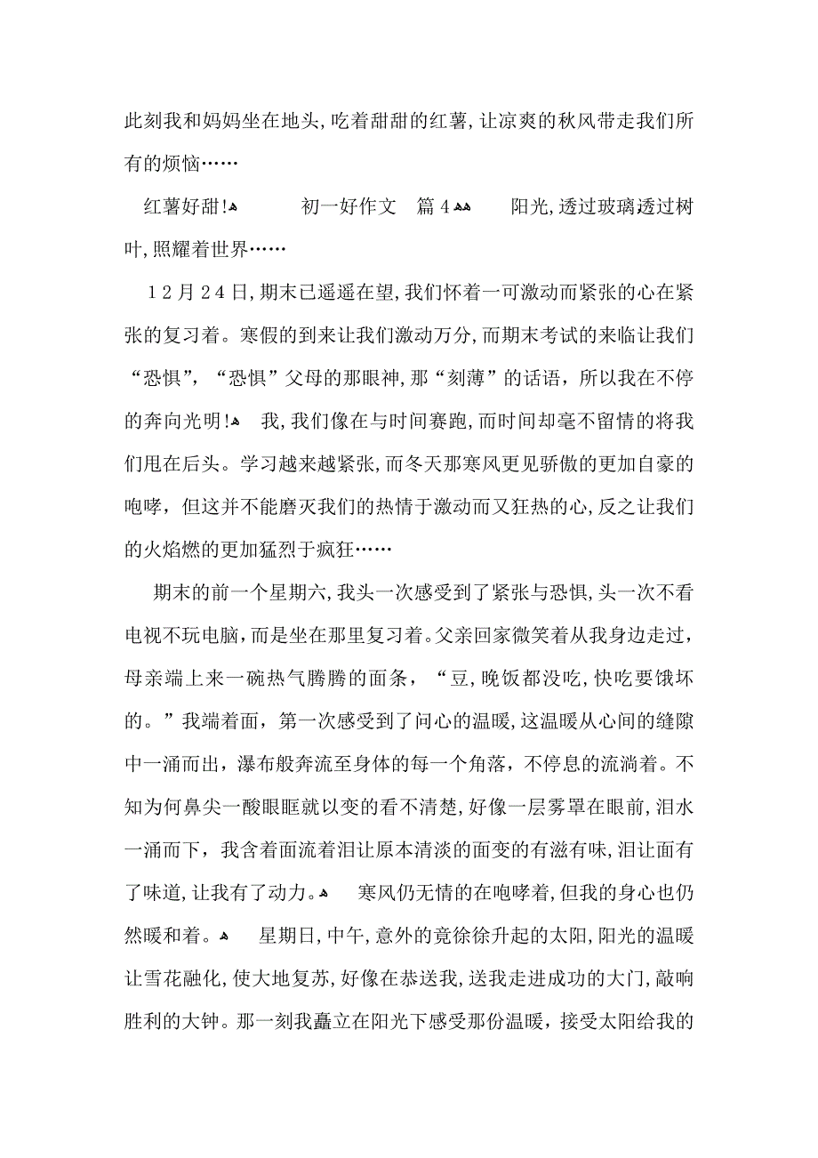 初一好作文五篇_第4页