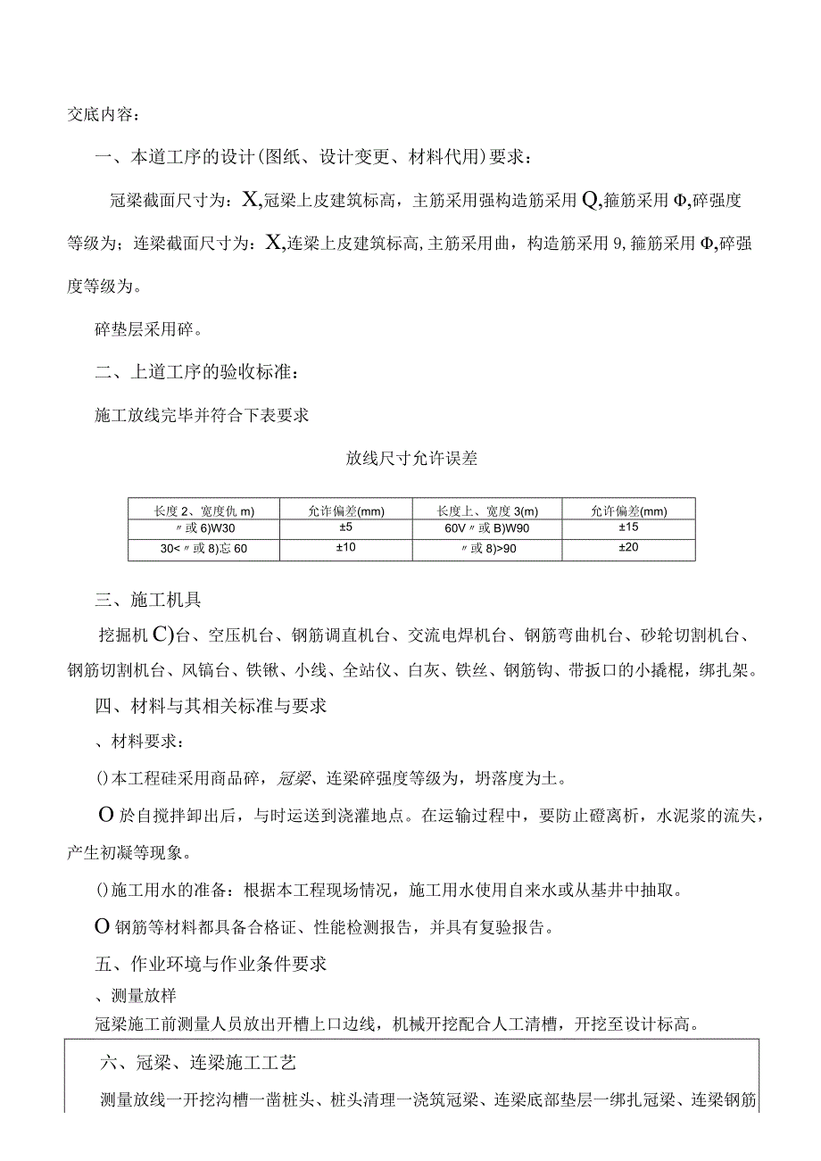 冠梁施工技术交底记录_第2页