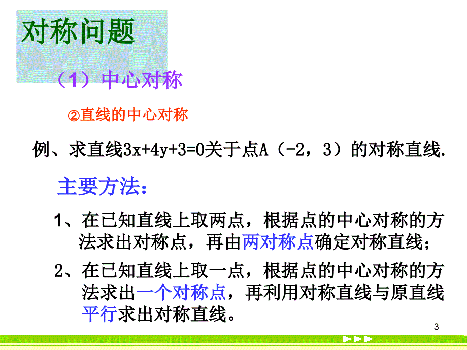 对称问题和最值问题教学课件_第3页