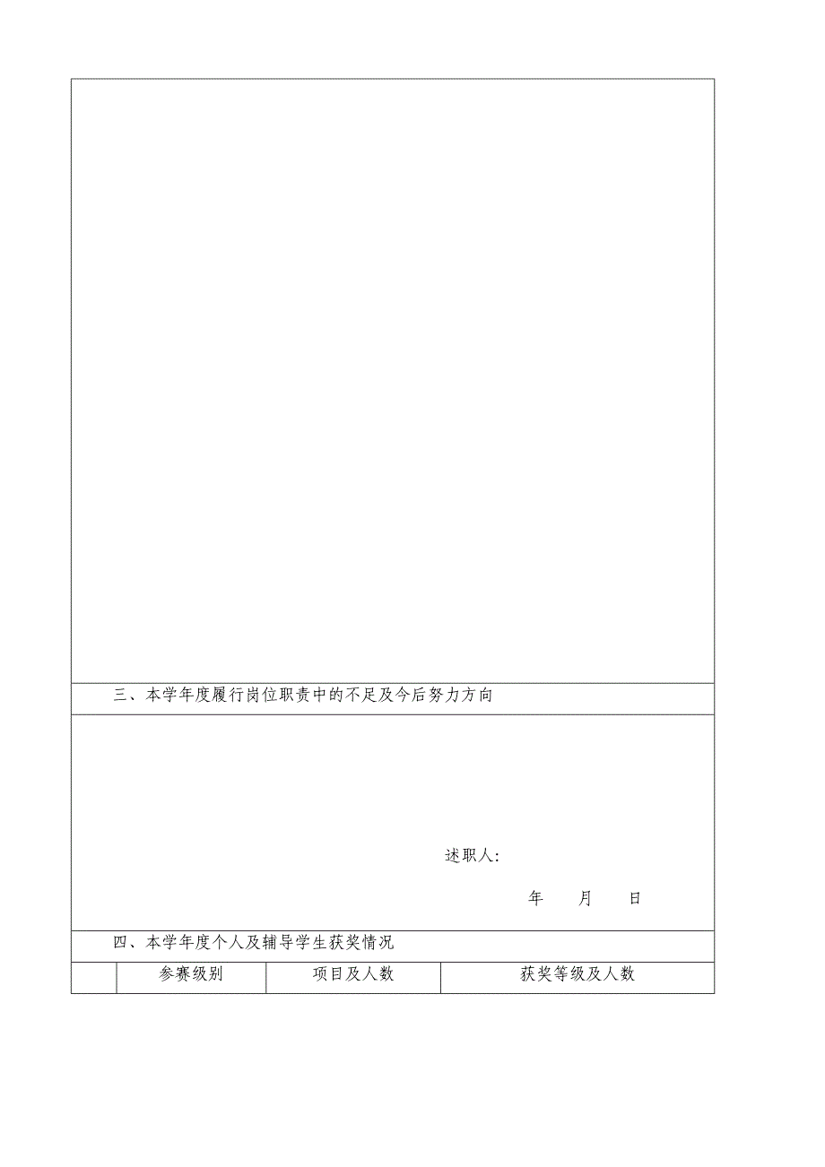 宝安区民办学校教师学年度考核登记表_第2页