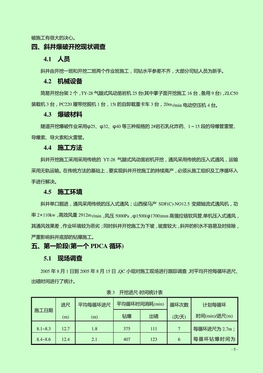 大别山隧道2#斜井QC成果汇报材料-原稿_第5页