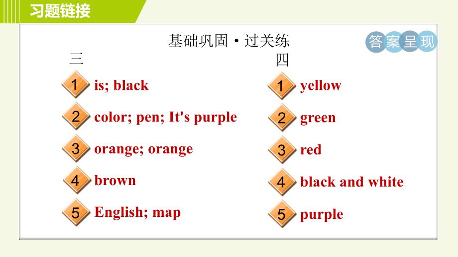 人教版七年级上册英语习题课件 Starter Unit3 Period 1 (1a－2e)_第3页