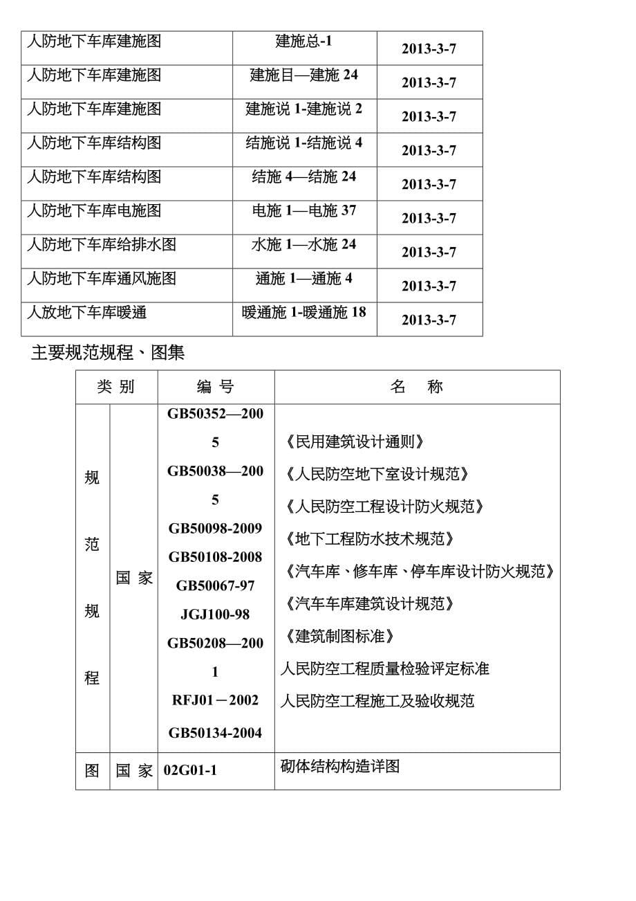 地下车库人防工程施工方案_第5页